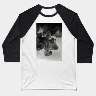 Black and White Smoke Baseball T-Shirt